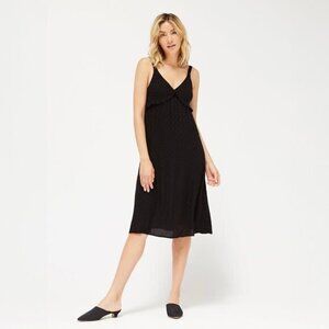 LACAUSA Nora Dress in Black Check - sz XS
